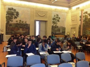 Gli studenti all'Accademia della Crusca