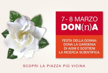 Il 7 e 8 marzo scendono in piazza le gardenie dell’Aism