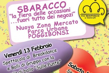 Sbaracco: arriva la festa dei commercianti di via Redipuglia