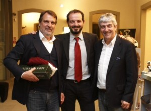 Il sindaco Pescini con Tardelli e Rossi