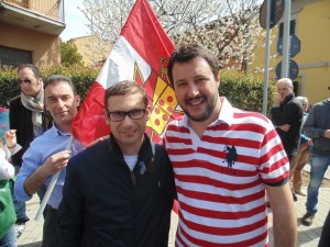 Francesco Giusti e Matteo Salvini