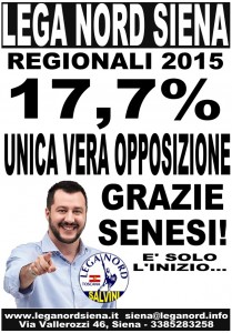 Manifesto ringraziamento Lega