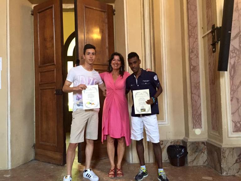 Biagiotti e Chiappinelli premiati anche a scuola