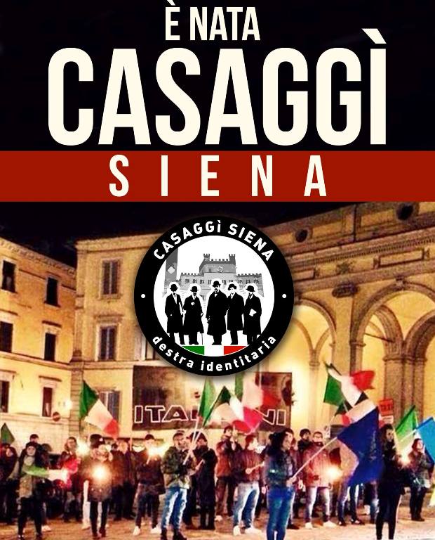 Si costituisce anche a Siena Casaggì