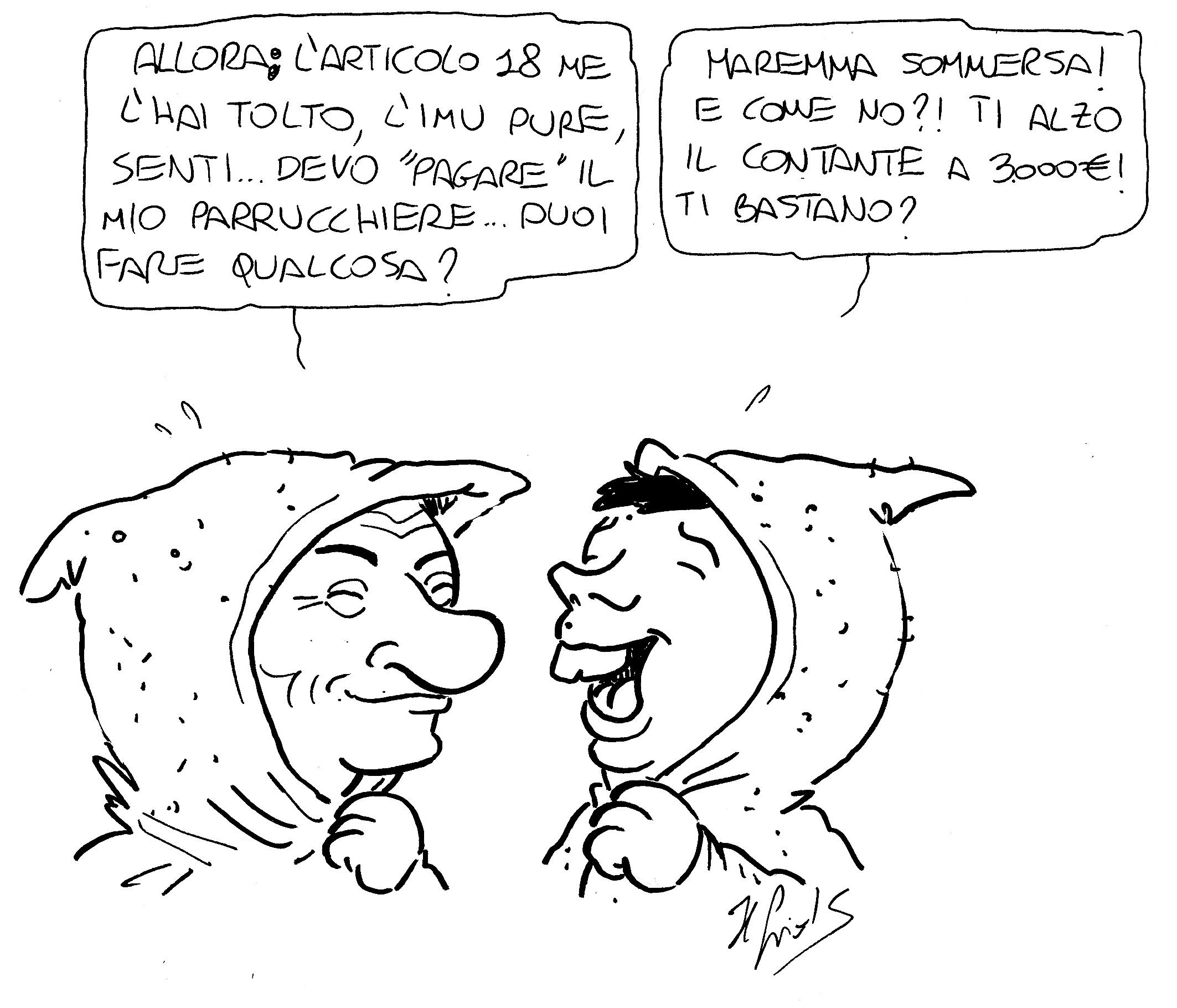 La vignetta di Luca