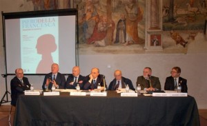 Da sin. Gianfranco Brunelli, Fernando Mazzocca, Davide Drei, Roberto Pinza, Antonio Paolucci, Daniele Benati, Massimo Ciampa