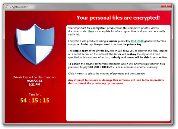 Allarme “Cryptolocker”: i consigli della Polizia