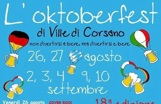 OKTOBERFEST di Ville di Corsano: gusto e musica rock dal vivo