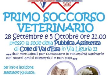 Primo soccorso veterinario alla PA  e donatori di Sangue di Colle