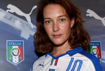 Cristiana Capotondi all’open day del calcio femminile Robur