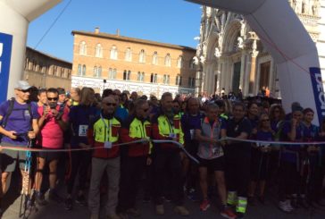 Partita da piazza Duomo la Francigena Ultramarathon