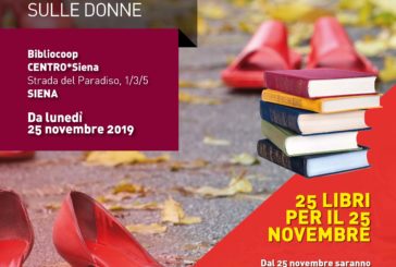 25 libri per il 25 novembre alla bibliocoop del centro*Siena