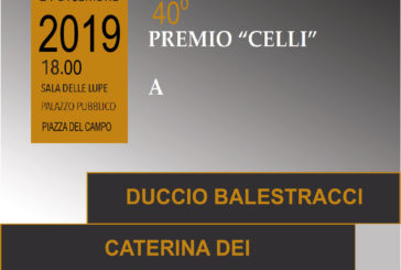 40° Premio Celli: tre premiati per questa speciale edizione