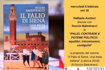 Palio, contrade e potere politico: se ne parla all’Archivio di Stato di Siena