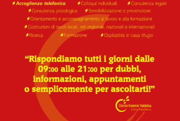 Il Centro Antiviolenza Donne Insieme sospende il servizio