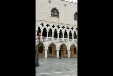 Coronavirus, Piazza San Marco a Venezia deserta