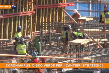 Coronavirus, disco verde per i cantieri strategici