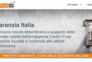 Prestiti garantiti, a Ubi 4mila richieste dal Sud