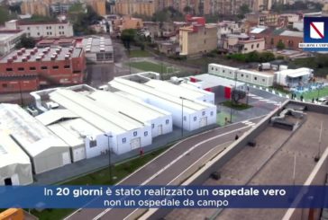 Ecco come e’ stato realizzato il covid center a Napoli