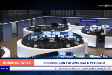 EUROPA IN ROSSO CON FUTURES USA E PETROLIO, MILANO A -2,1%