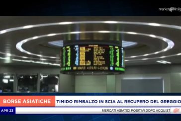 ACQUISTI A WALL STREET E TIMIDO RIMBALZO IN ASIA IN SCIA AL RECUPERO DEL GREGGIO