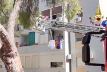 Spettacolare salvataggio: bloccata in casa dopo caduta, intervengono vigili del fuoco