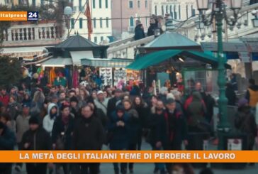 La metà degli italiani teme di perdere il lavoro