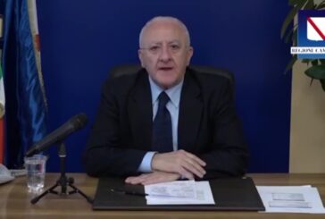 De Luca “Limitazioni mobilità a territori con alto numero contagio”