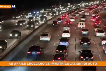 Ad aprile crollano le immatricolazioni di auto