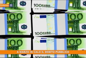 A marzo in calo il debito pubblico