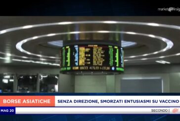 MERCATI ASIATICI SENZA DIREZIONE, SI SMORZANO GLI ENTUSIASMI SUL VACCINO