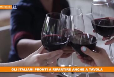 Gli italiani pronti a ripartire anche a tavola