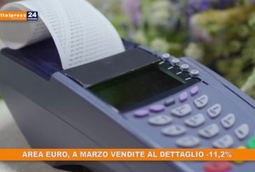 Area euro, a marzo vendite al dettaglio -11,2%