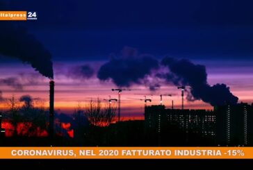 Coronavirus, nel 2020 fatturato industria -15%