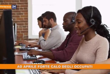 Ad aprile forte calo degli occupati