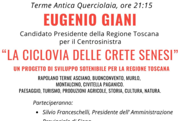 Presentazione del progetto “La Ciclovia delle Crete Senesi” con Eugenio Giani