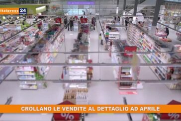 Crollano le vendite al dettaglio ad aprile