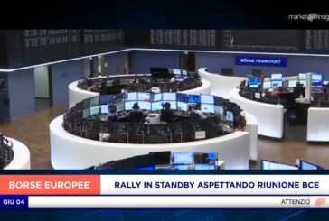 MATTINATA NEGATIVA PER LE BORSE EUROPEE, ATTESA RIUNIONE BCE