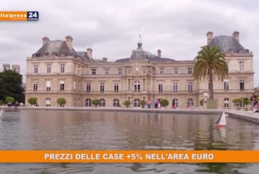 Prezzi delle case +5% nell’area Euro