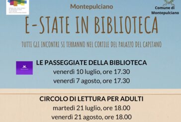 Incontri letterari, letture per i piccoli, visite alla scoperta di Montepulciano