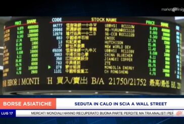 MERCATI ASIATICI IN CALO IN SCIA A WALL STREET