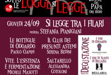 A Siena “Si legge tra i filari”