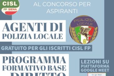 Concorsi per oss e polizia municipale: al via i corsi di preparazione Cisl Fp Siena