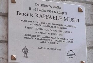 Targa commemorativa dedicata al tenente Raffaele Musti