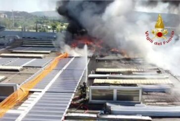 Anche i Vigili del fuoco di Siena impegnati con il rogo di Ponte a Greve