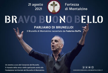 Federico Buffa a Montalcino, con “Bravo, buono, bello. Parliamo di Brunello!”