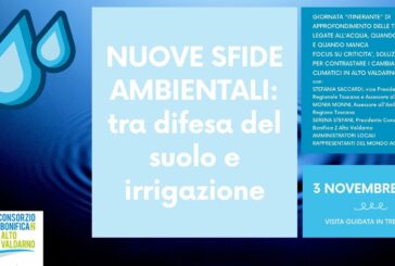 Tra difesa del suolo e irrigazione: tour di Saccardi e Monni