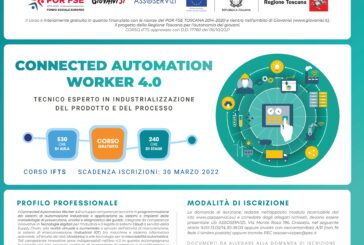 Connected Automation Worker 4.0: iscrizioni entro il 30 marzo, 20 posti