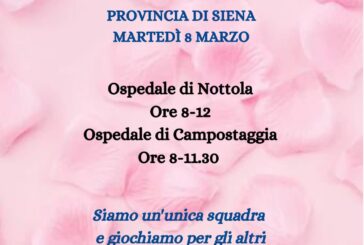 Festa della donna, a Campostaggia e Nottola una “Donazione in rosa”