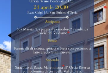 Orcia Wine Festival: una cena di gala per celebrare il territorio